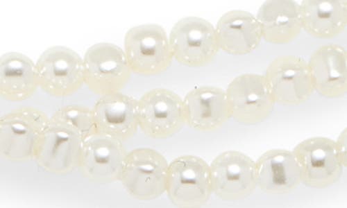 Nordstrom Triple Strand Faux Pearl Necklace In White
