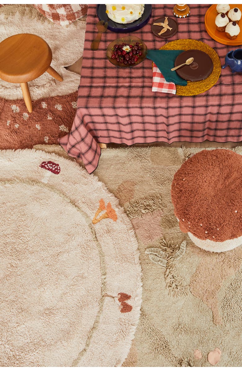 Lorena Canals Boletus Pouf, Alternate, color, Toffee Natural