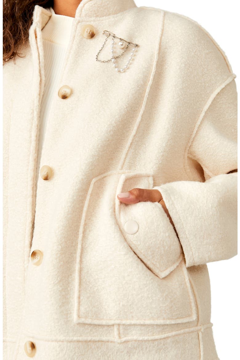 Willow Bomber Jacket, Alternate, color, IVORY