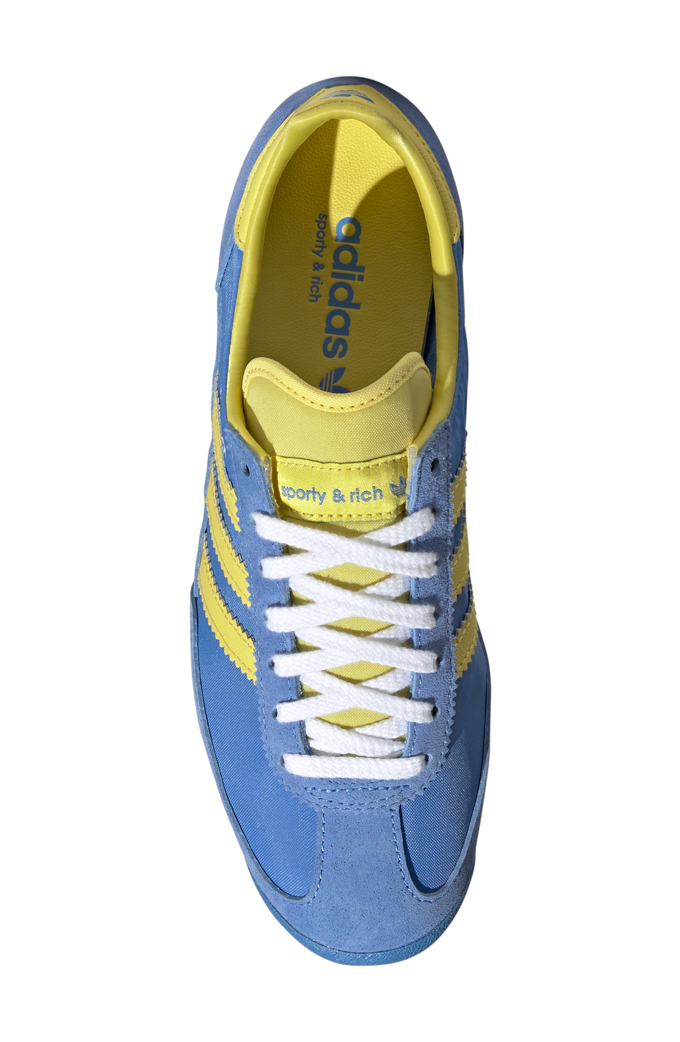 adidas x Sporty & Rich SL 72 Sneaker, Alternate, color, Reablu/ Lgtyel/ Ftwwht