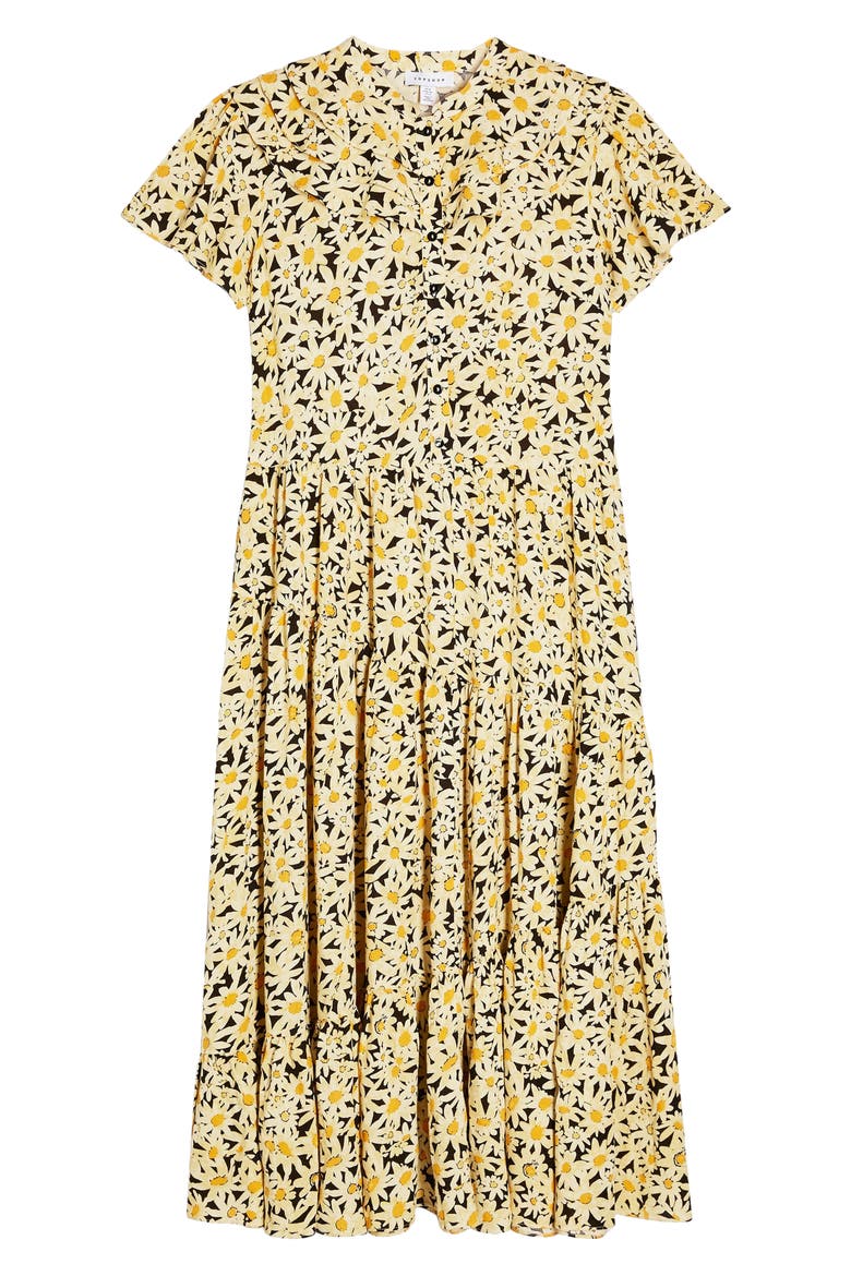 Daisy Frandad Shirtdress, Alternate, color, YELLOW MULTI
