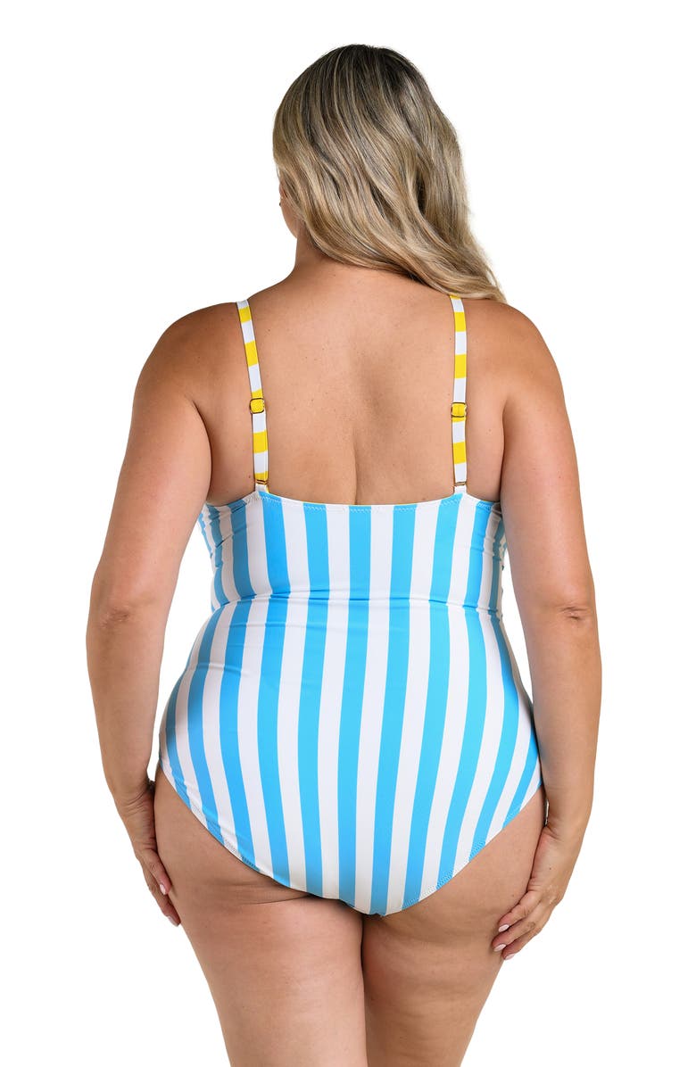 La Blanca Coastal Reversible One-Piece Swimsuit, Alternate, color, Soleil