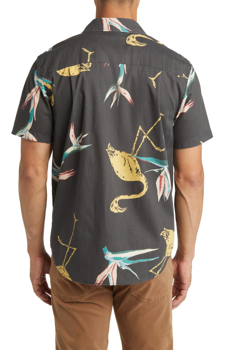 Brixton Charter Stretch Short Sleeve Button-Up Shirt, Alternate, color, 