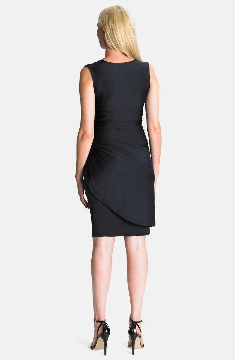 Eva Alexander London Faux Wrap Jersey Maternity Dress, Alternate, color,