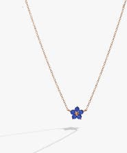 Alex and Ani Crystal Forget-Me-Not Flower Necklace
