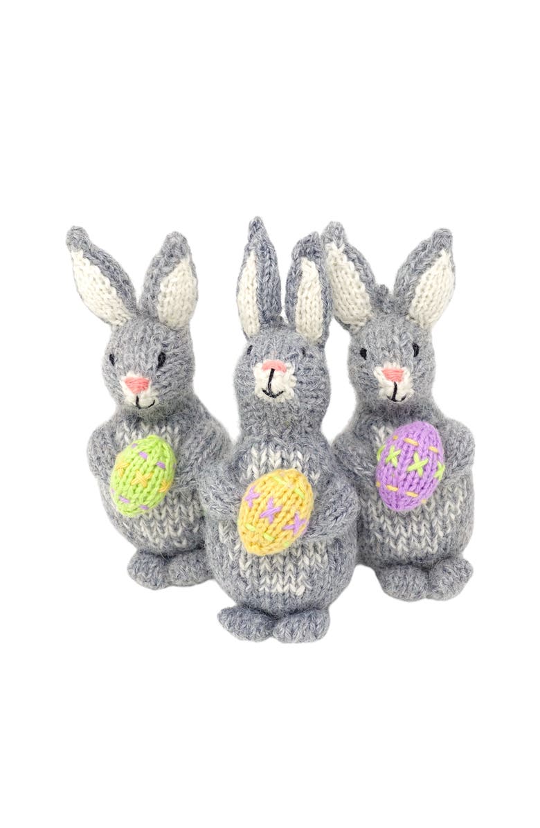 Melange Collection Bunny with Egg Ornaments, Main, color, Grey