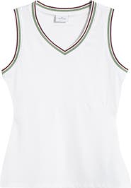 HEAD x Veronica Beard Stripe Knit Tank