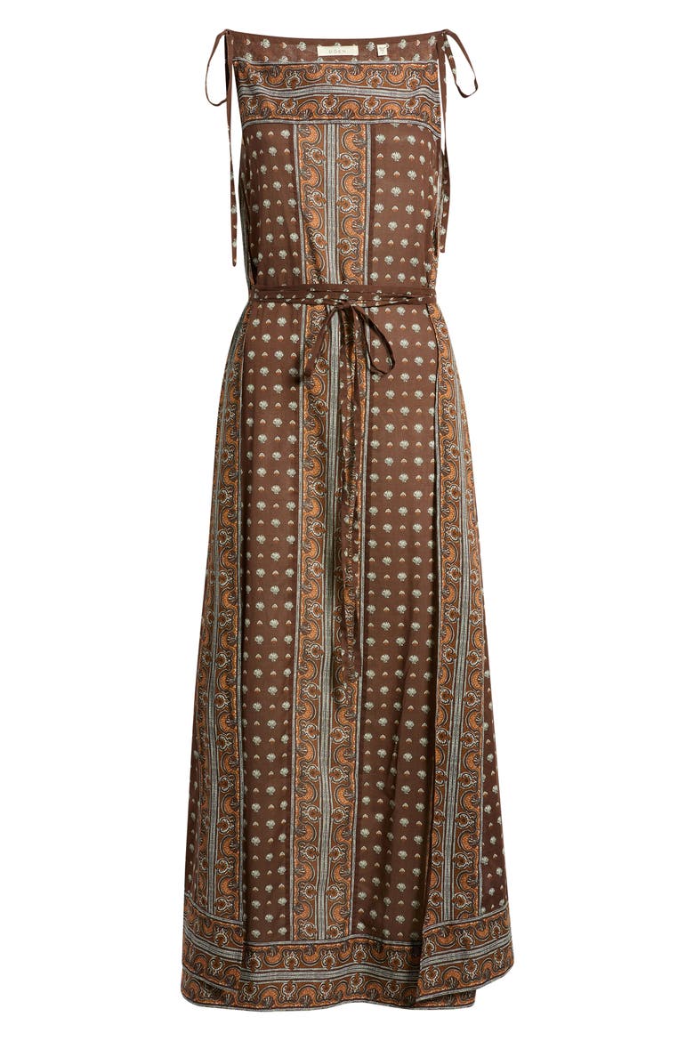 Amarante Bateau Neck Maxi Dress, Alternate, color, TERRE FOULARD DE LA MER