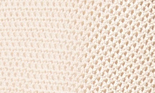 Akris Punto Fringe Cotton Blend Crochet Top In Cashew