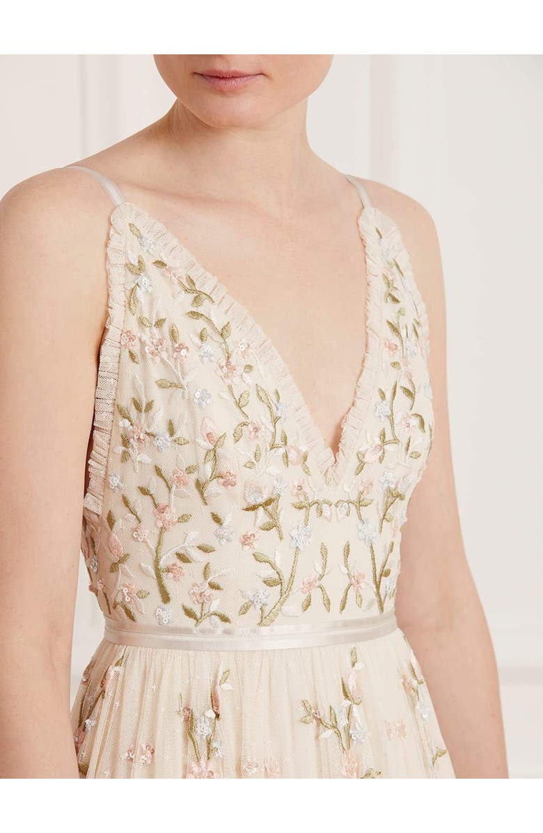 Needle & Thread Petunia Gown, Alternate, color, Champagne