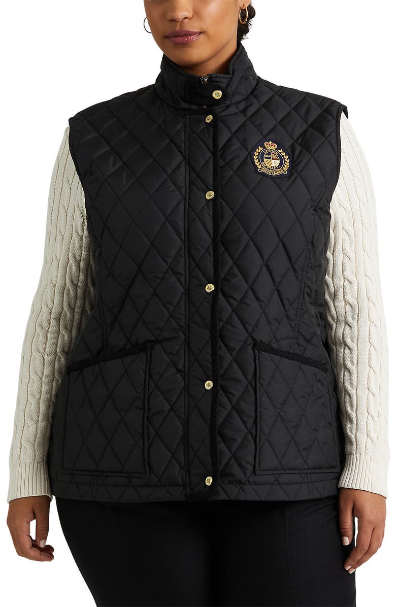 Lauren Ralph Lauren Quilted Crest Vest, Alternate, color, 