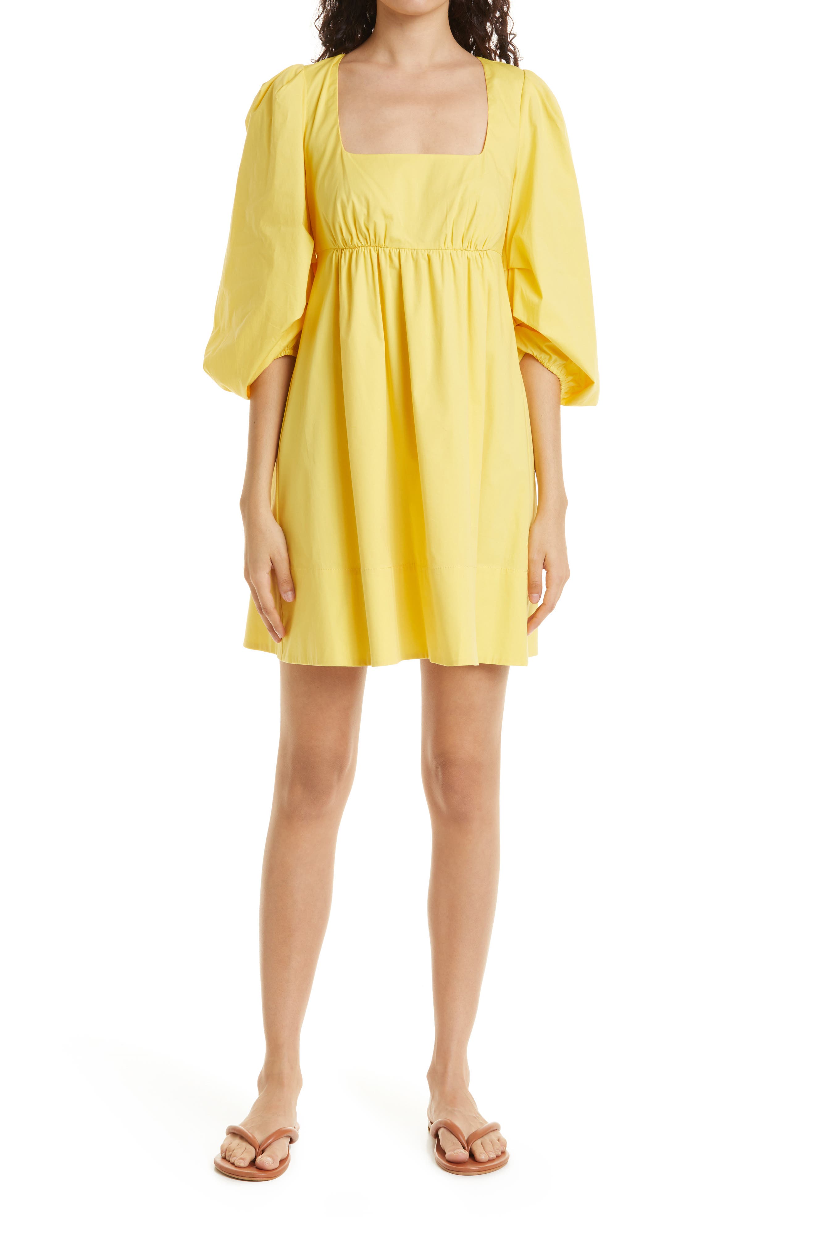 STAUD Sophie Long Sleeve Dress