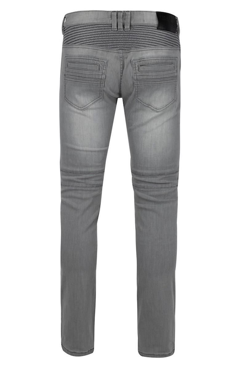 XRAY Stretch Mid Rise Skinny Moto Jeans, Alternate, color, 