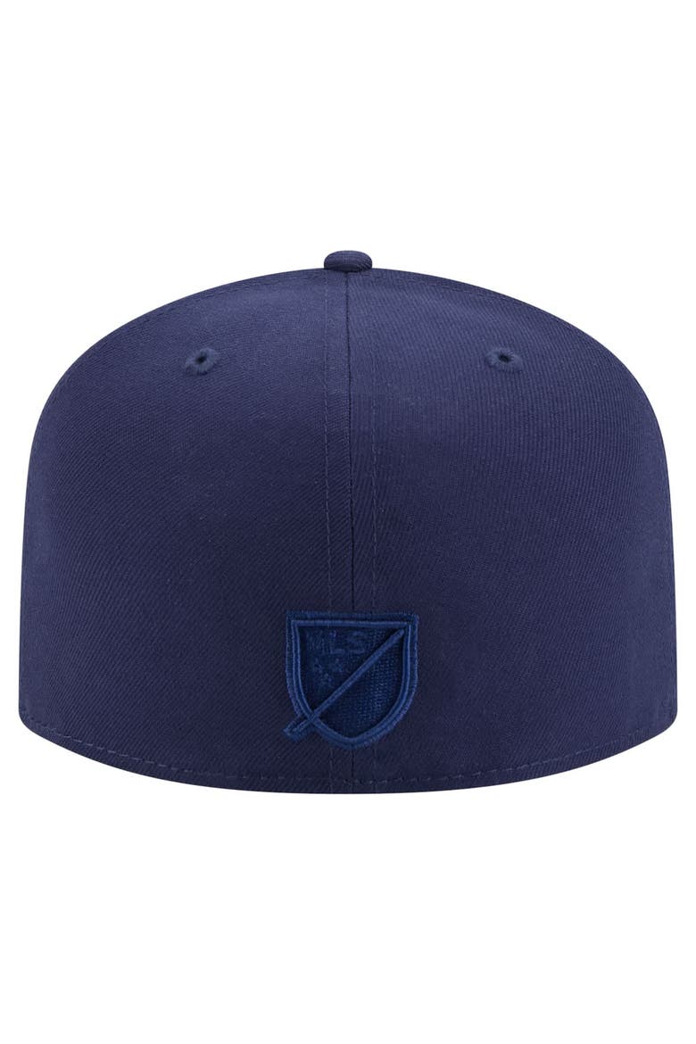 Men's New Era Navy Atlanta United FC Color Pack A-Frame 59FIFTY Fitted Hat, Alternate, color, Navy