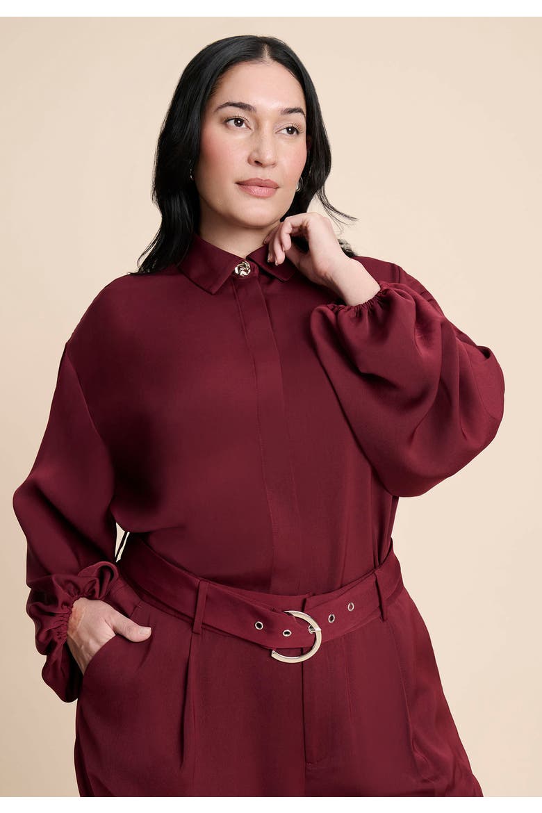 High Low Hem Tunic, Alternate, color, ZINFANDEL