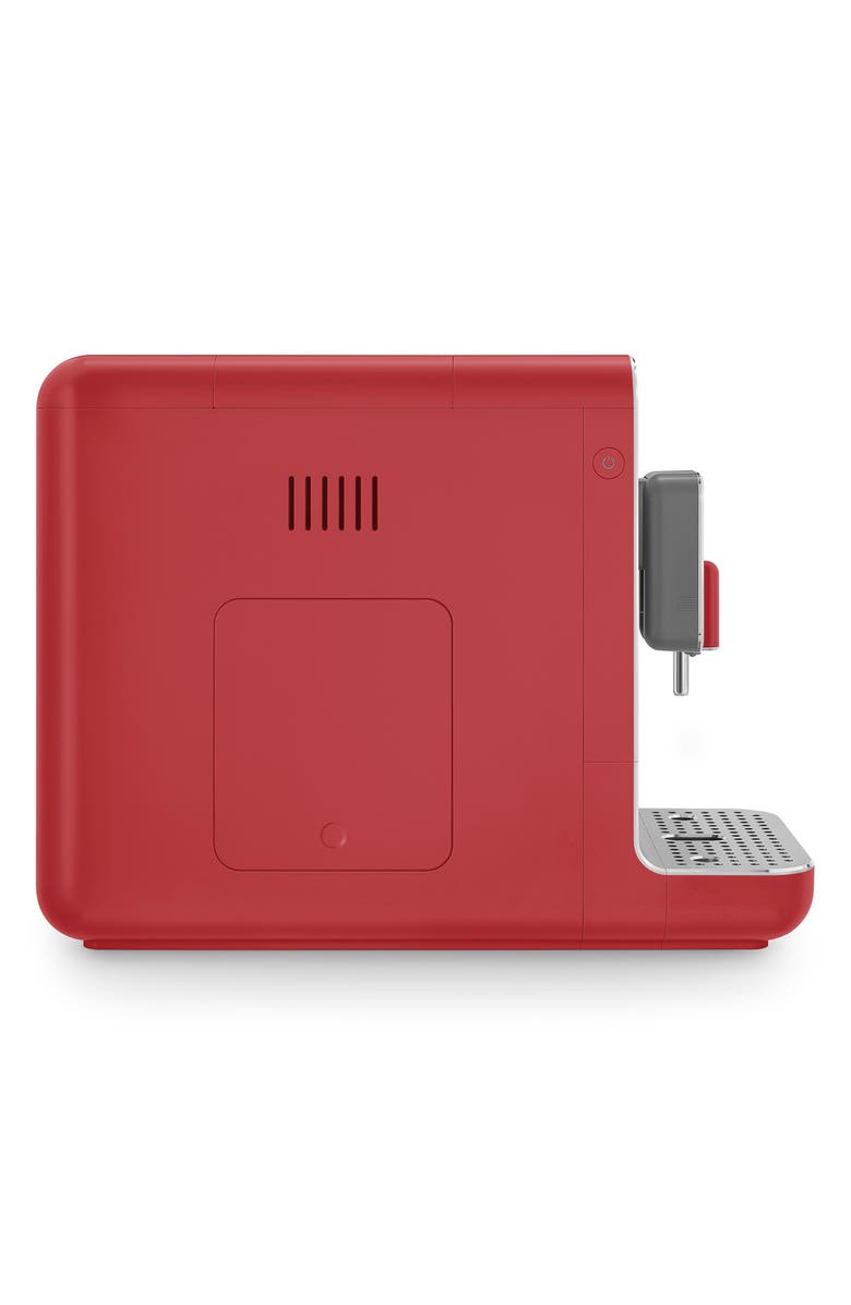 smeg Automatic Espresso Coffee Machine with Steam Wand, Alternate, color, Red