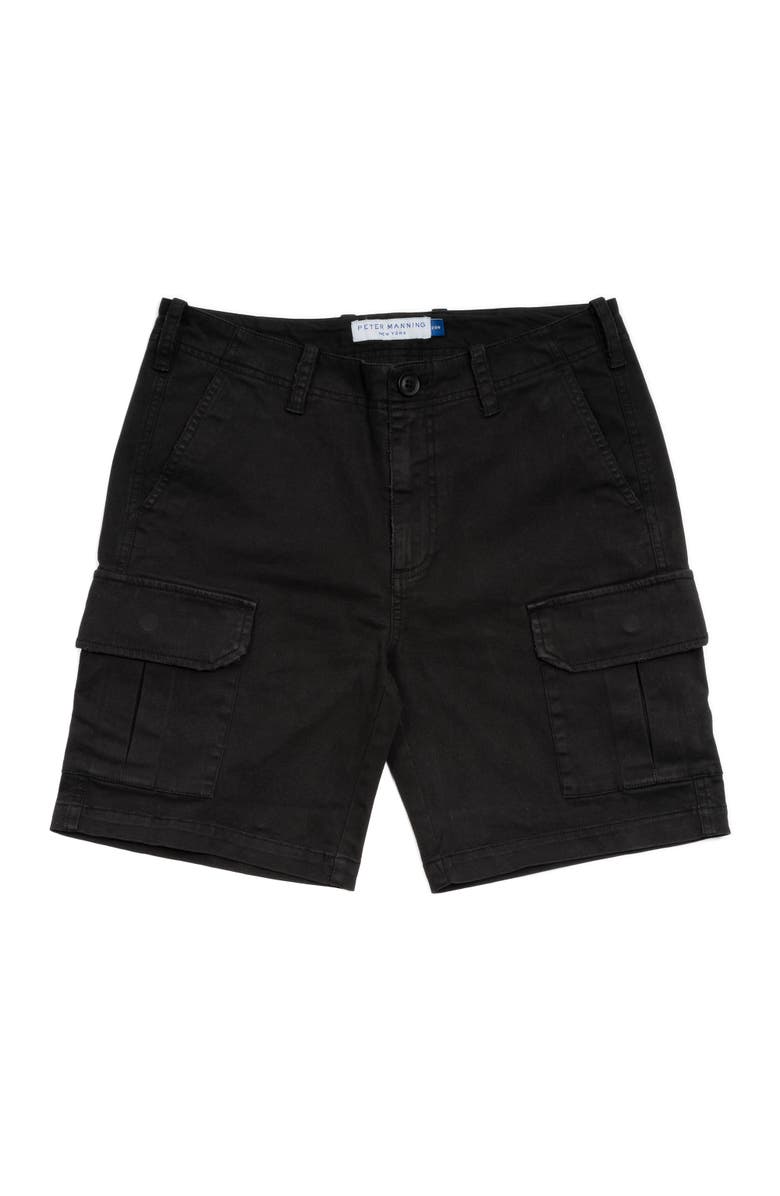 Peter Manning Cargo Shorts, Main, color, Black