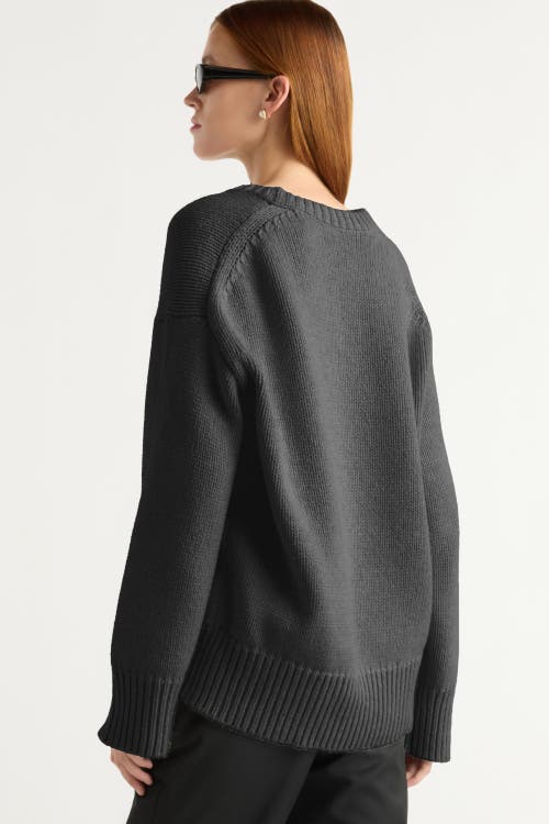 Modern Citizen Archie Deep U-neck Sweater In Gray