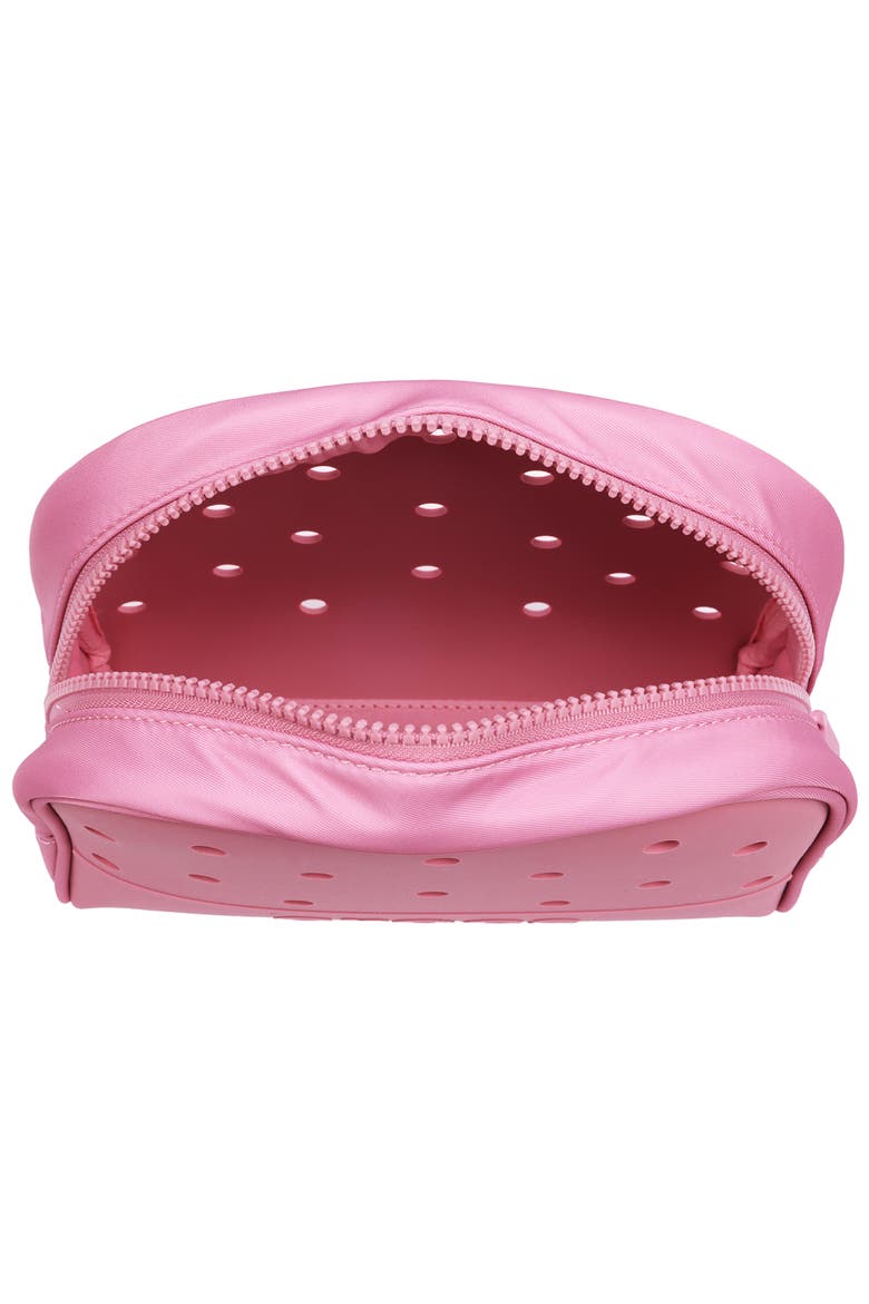 Classic Cosmetic Bag with Jibbitz-Compatible Panels, Alternate, color, QUIET ROSE