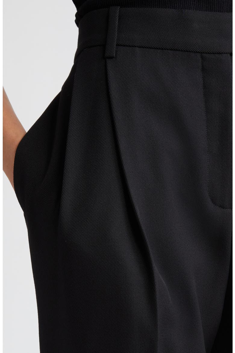 Bacall Cotton Twill Pants, Alternate, color, BLACK