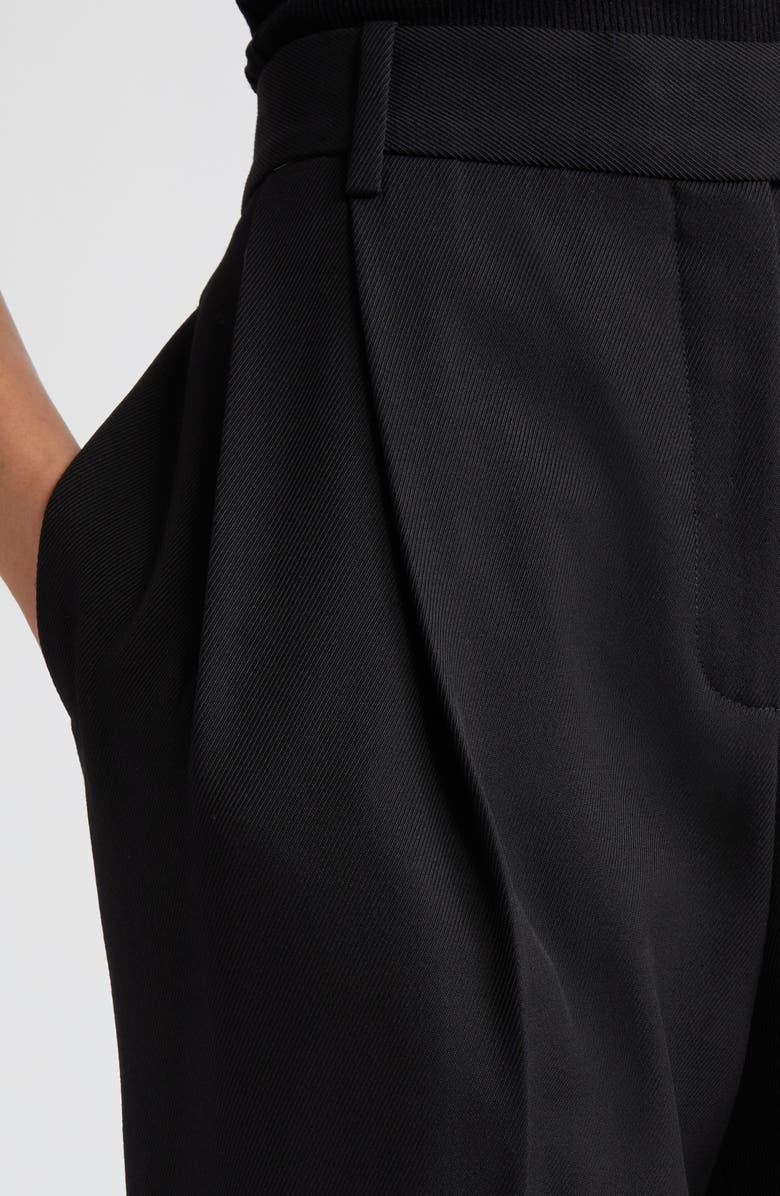 PARTOW Bacall Cotton Twill Pants, Alternate, color, Black