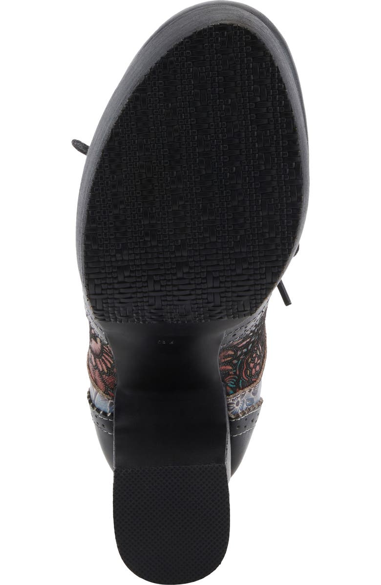 L'Artiste by Spring Step Tothemax Wingtip Platform Derby, Alternate, color, Black Multi