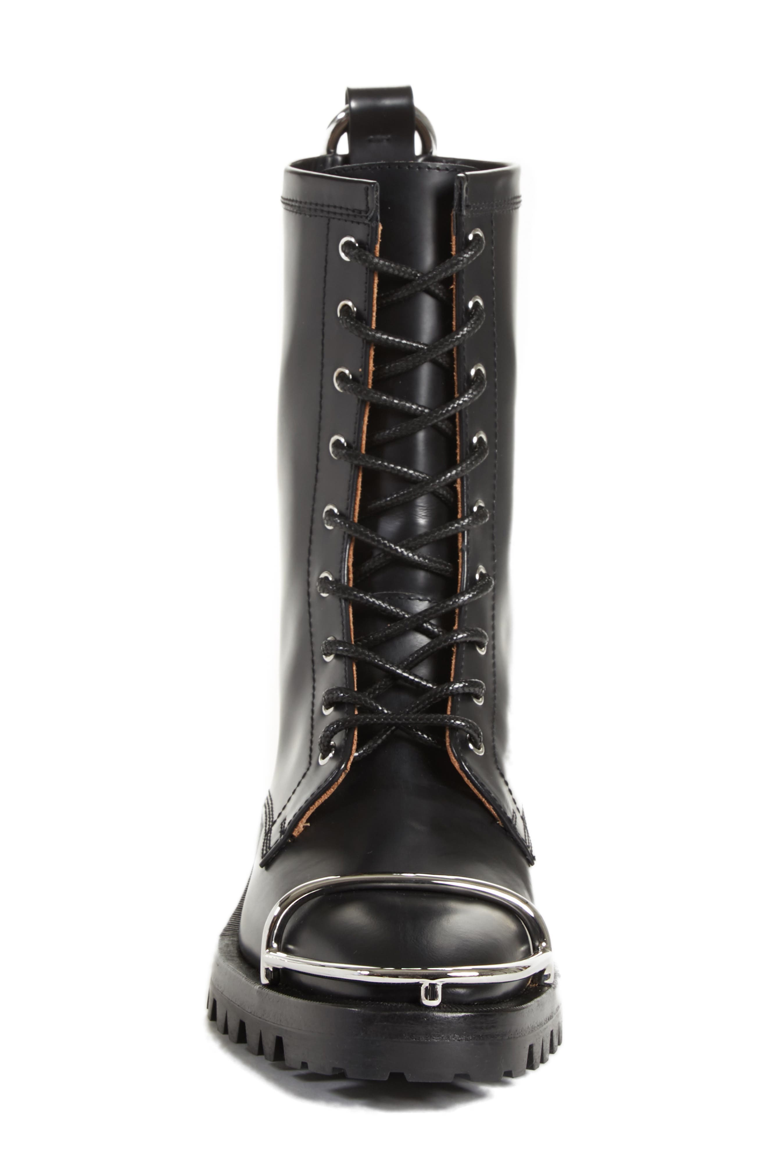 Kennah Combat Boot, Alternate, color, BLACK