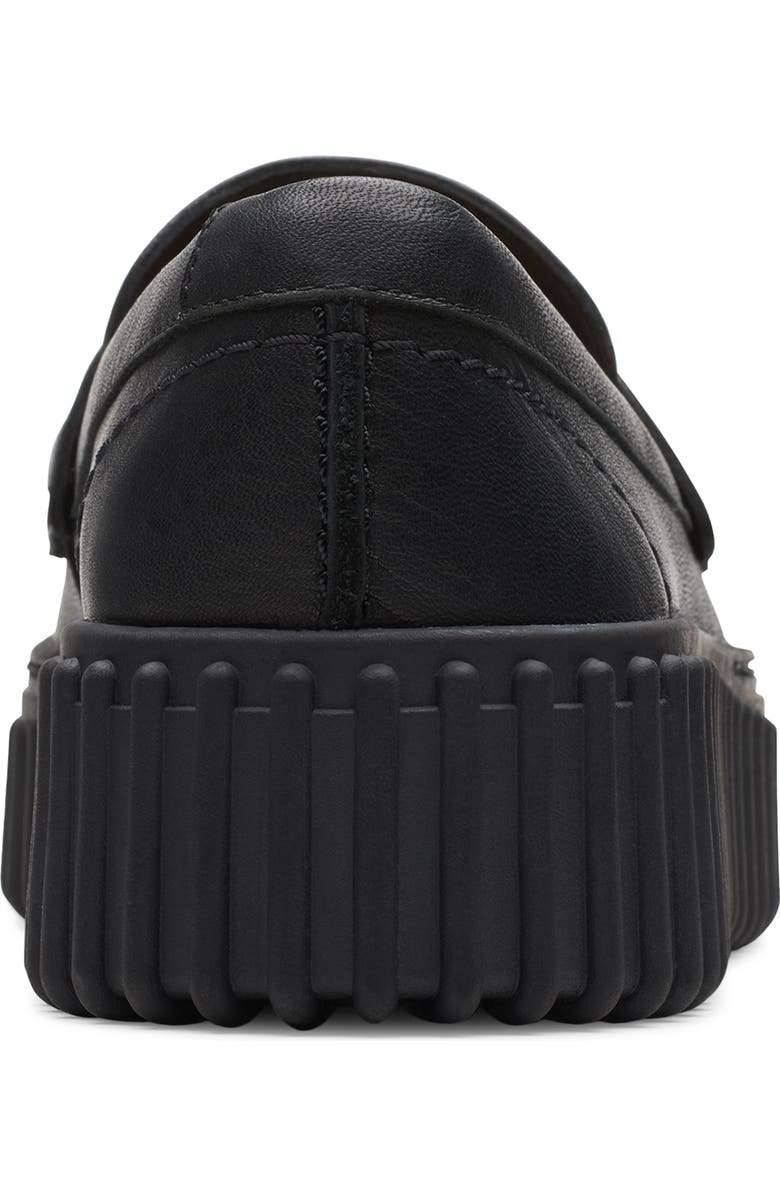 Clarks<sup>®</sup> Torhill Platform Penny Loafer, Alternate, color, Black Leather