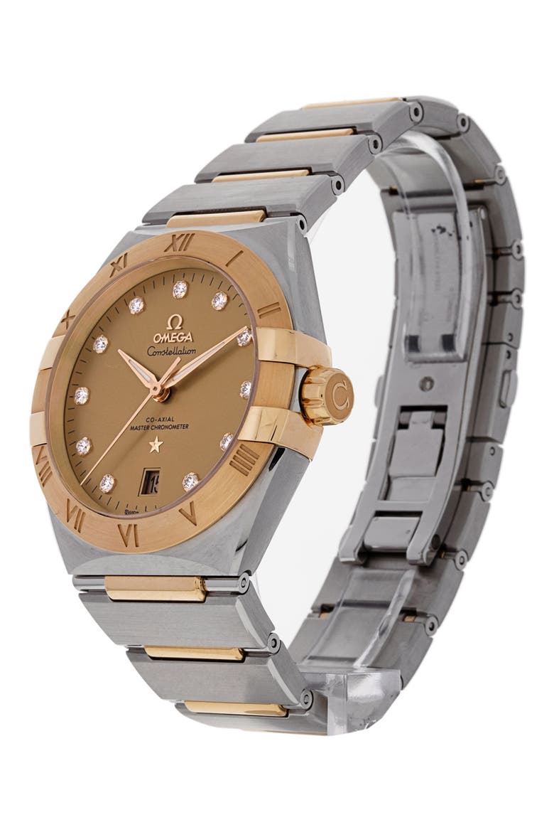 Omega Preowned 2022 Constellation Bracelet Watch, 39mm, Alternate, color, SILVER/ CHAMPAGNE