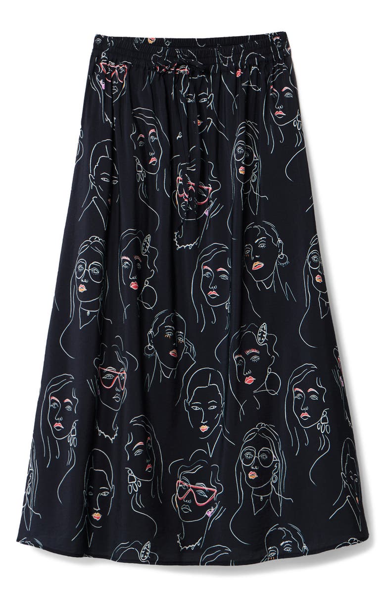 Desigual Nanning Print Skirt, Alternate, color, 