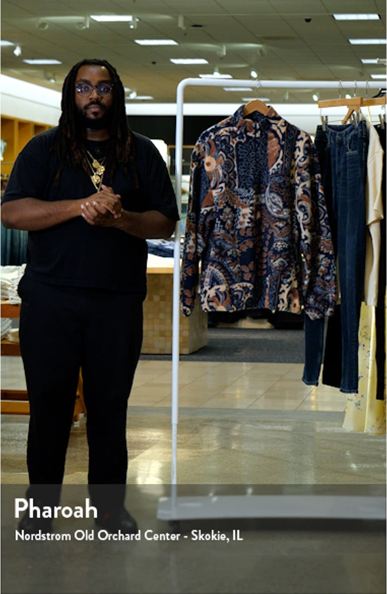 Paisley Fleece Half Zip Pullover, sales video thumbnail