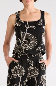 JASON WU Sleeveless Embroidered Top