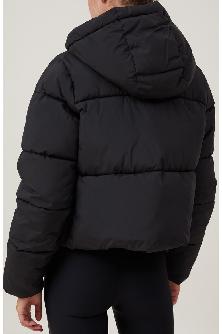 The Mother Puffer Jacket, Alternate, color, Black