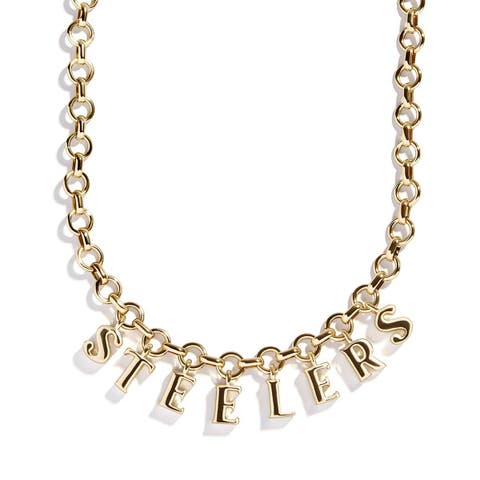 Pittsburgh Steelers Wordmark Charm Necklace