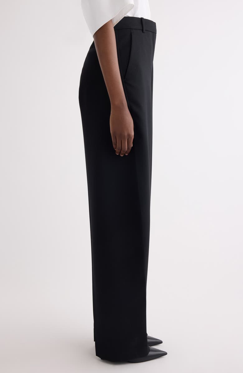 Givenchy Cocoon Wool Grain de Poudre Pants, Alternate, color, Black