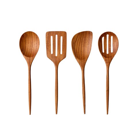 Padma Teak Mini Kitchen Utensils - Set of 4