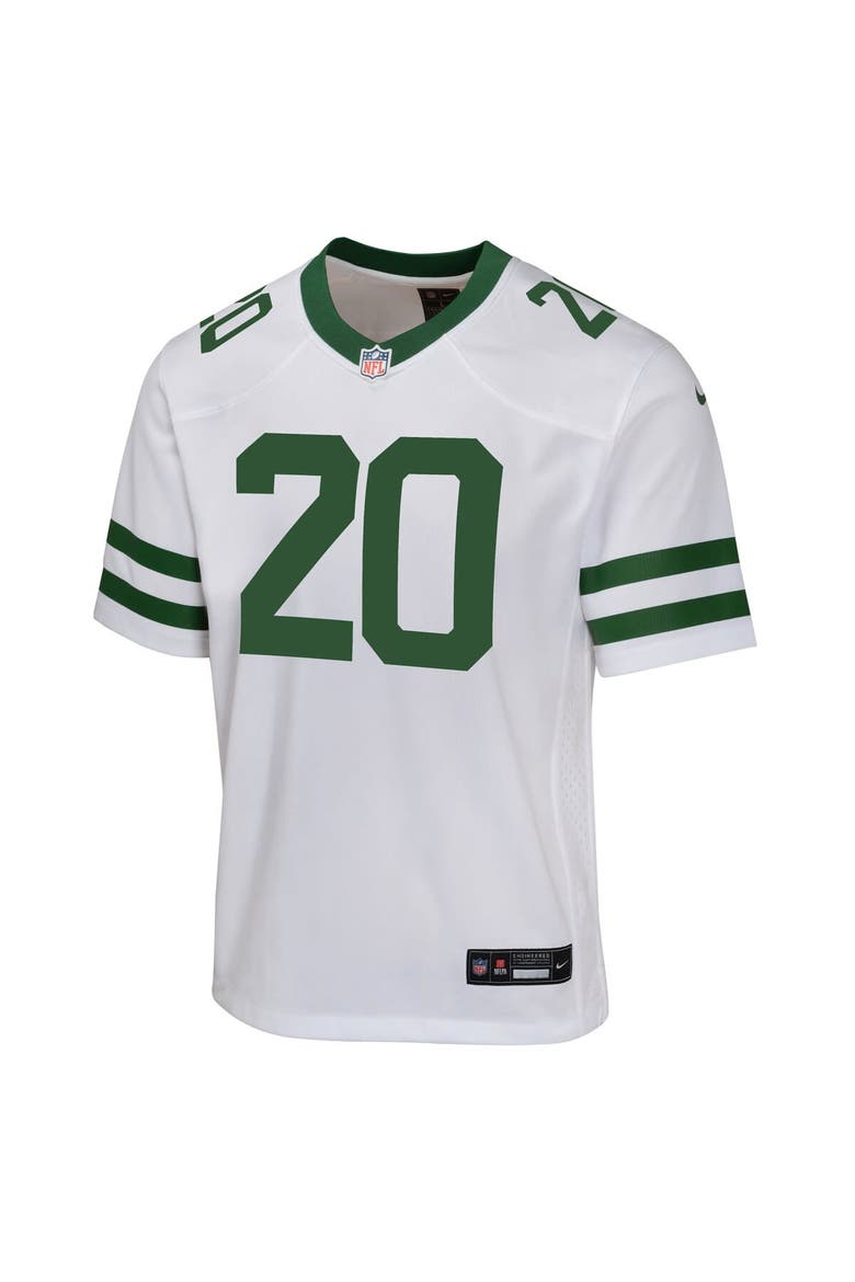 Youth Nike Breece Hall Legacy White New York Jets Game Jersey, Alternate, color, White