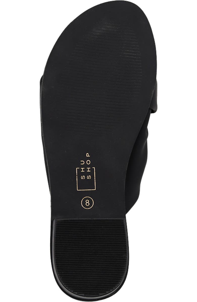 SHUSHOP Dawn Slide Sandal, Alternate, color, Black