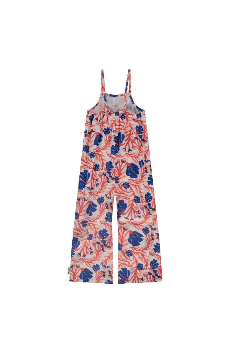 Stains and Stories by Babyface Allover Floral Woven Romper, Alternate, color, Off White Multi