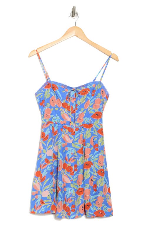 Lush Button Trim Minidress