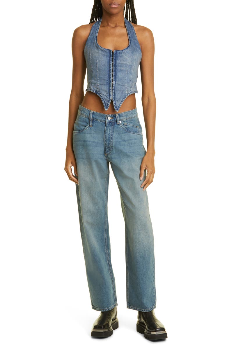 Miaou Echo Drop Crotch Low Rise Baggy Jeans, Alternate, color, 