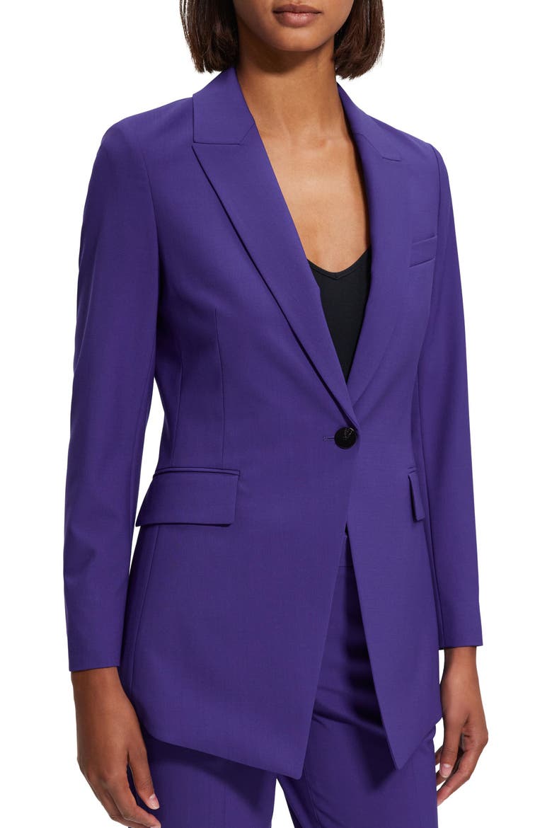 Etiennette Wool Blazer, Alternate, color, BLUE IRIS