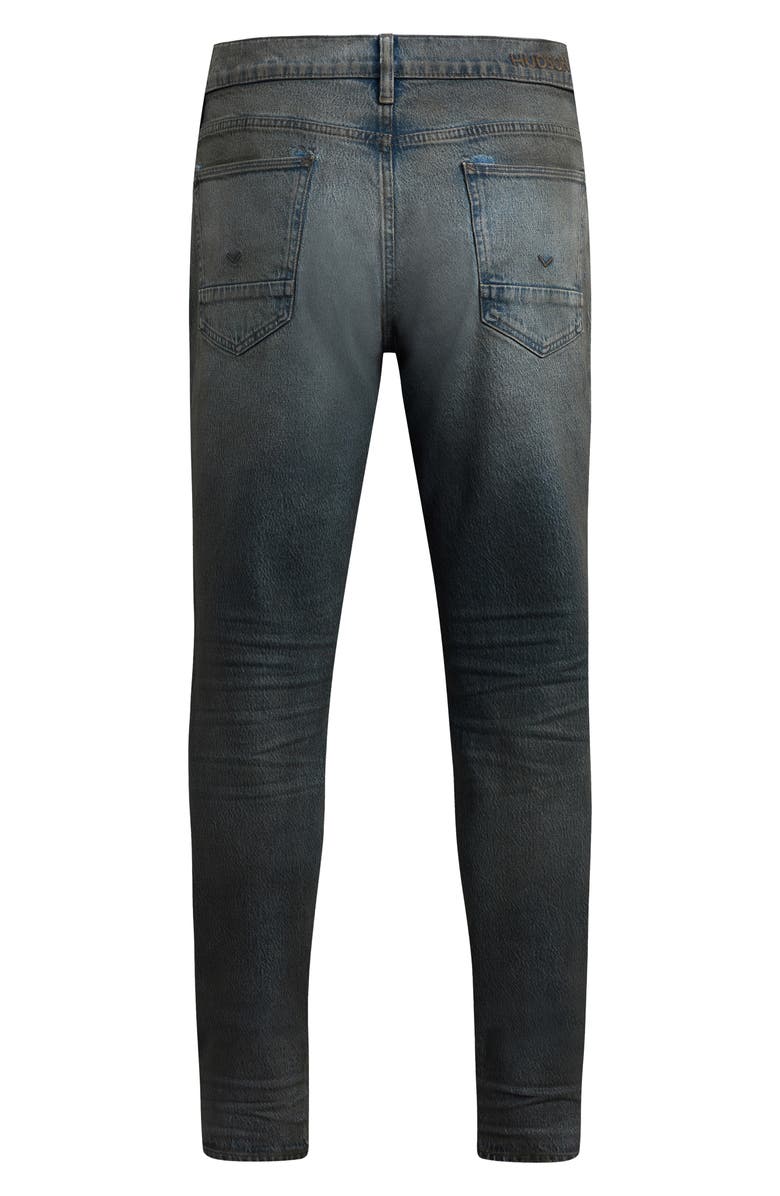 Hudson Jeans Zack Skinny Fit Jeans, Alternate, color, Coated Charcoal
