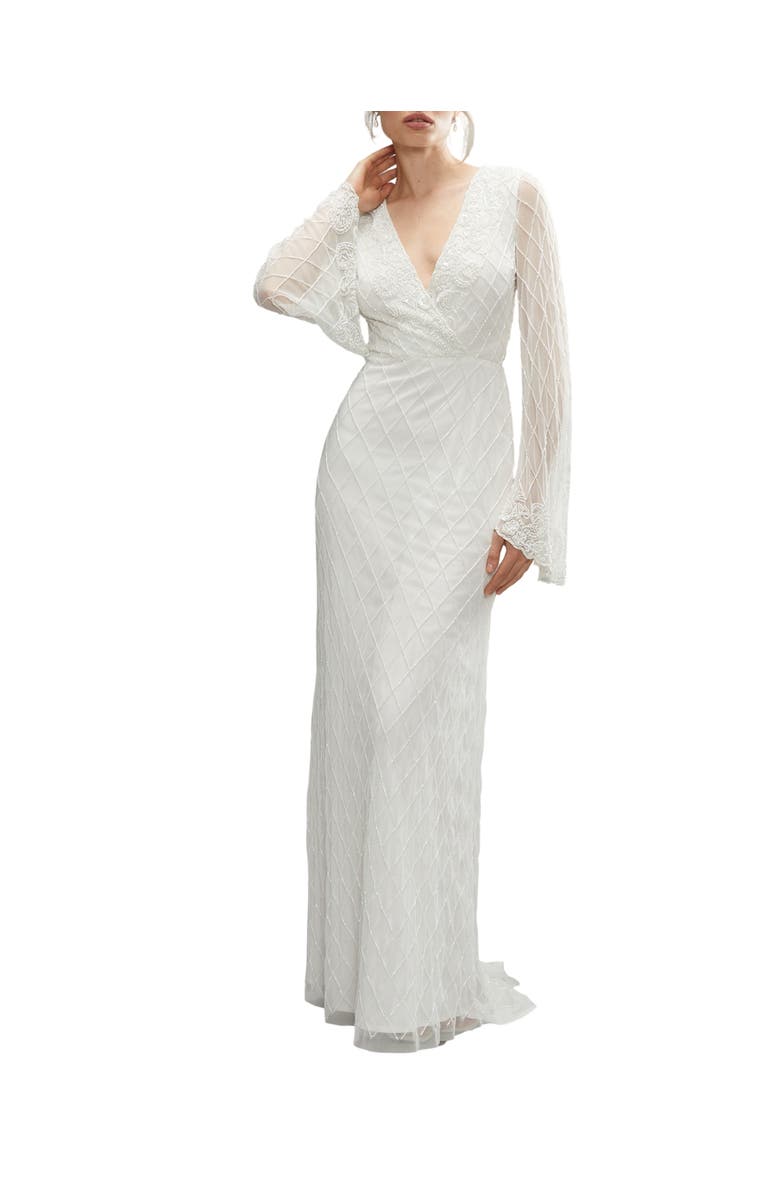 Coast Embellished Bridal Maxi Dress, Main, color, Ivory