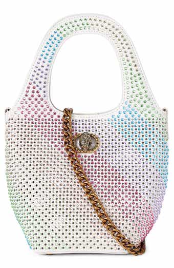Kurt Geiger London Small Chelsea Crystal Leather Hobo Bag