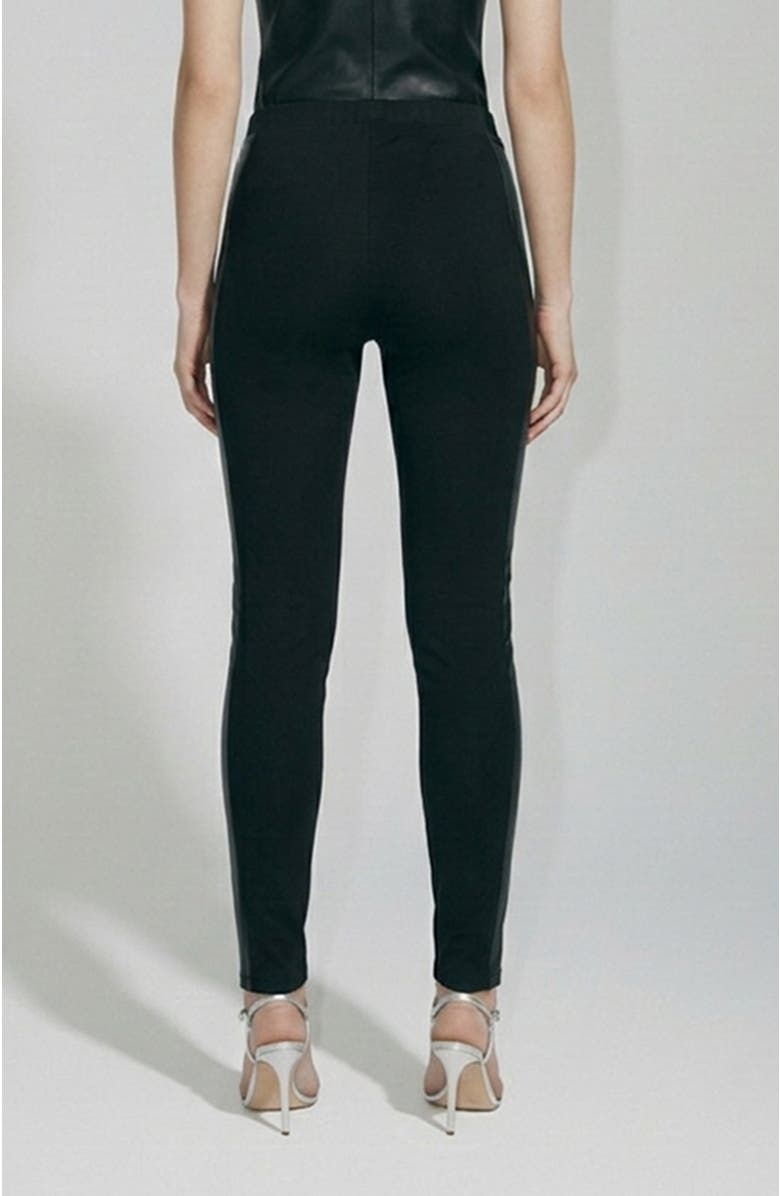 AS by DF Kiki Stretch Leather Leggings, Alternate, color, Black