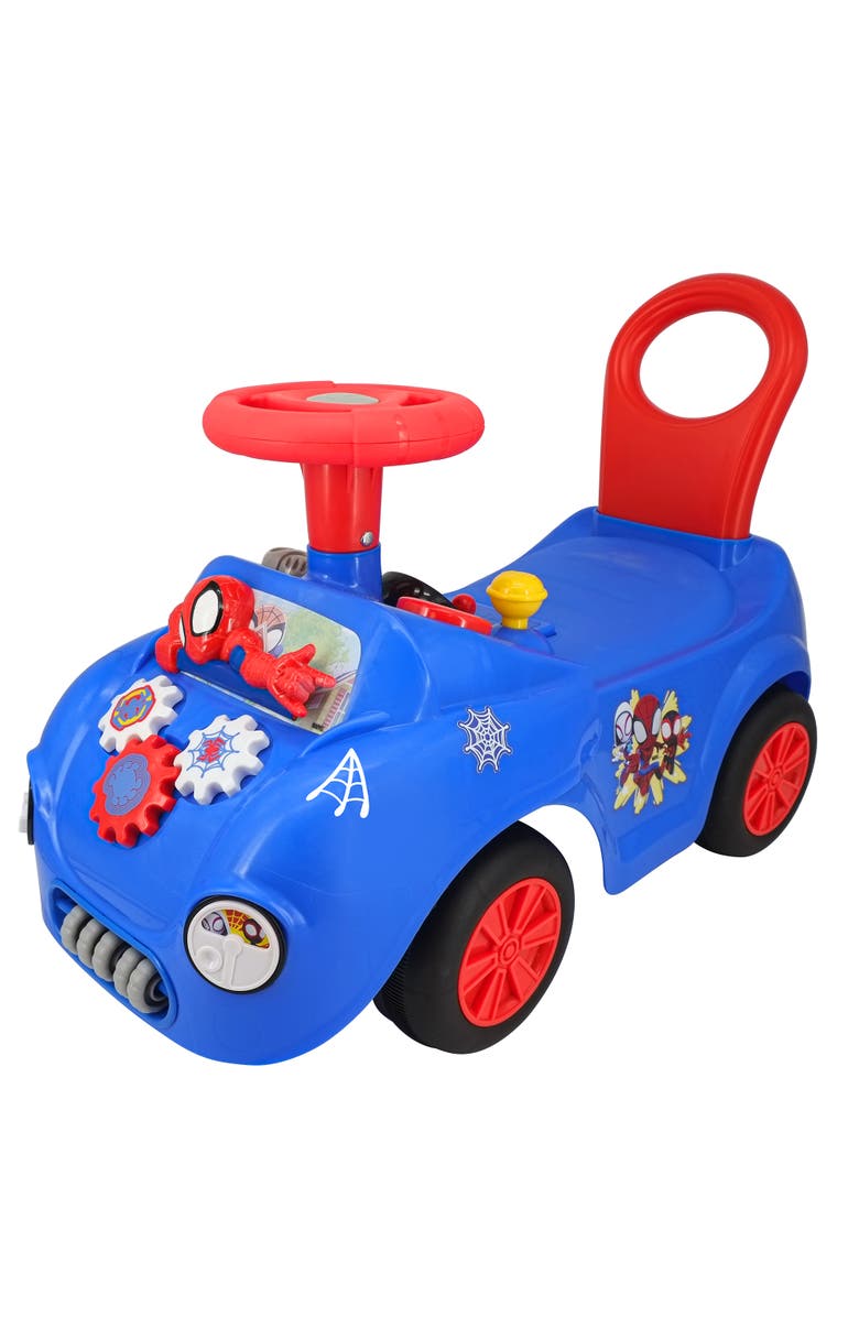Kiddieland Spidey Web Racer Lights N
 Sounds Rideon, Alternate, color, Multicolored