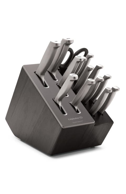 Premier SharpIN Edgetech™ 15-Piece Stainless Steel Knife Block Set