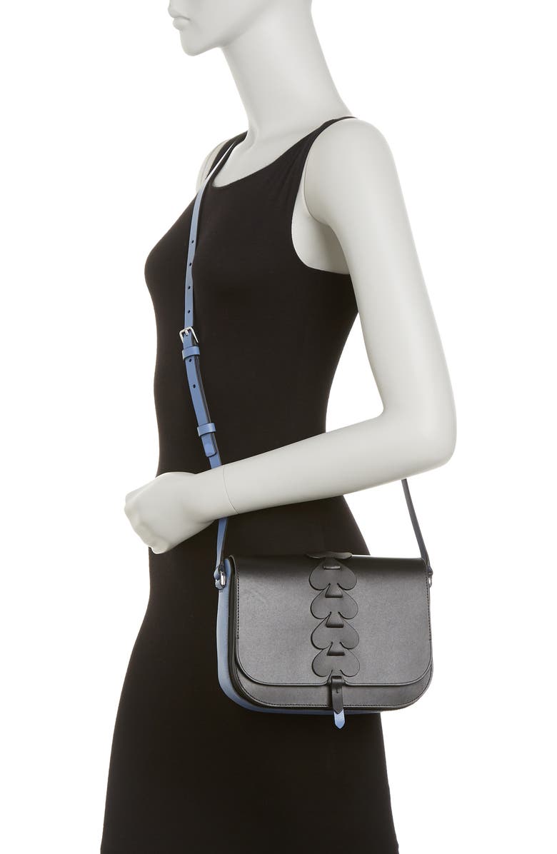 Kate Spade New York nadine woven spade medium flap shoulder bag, Alternate, color,