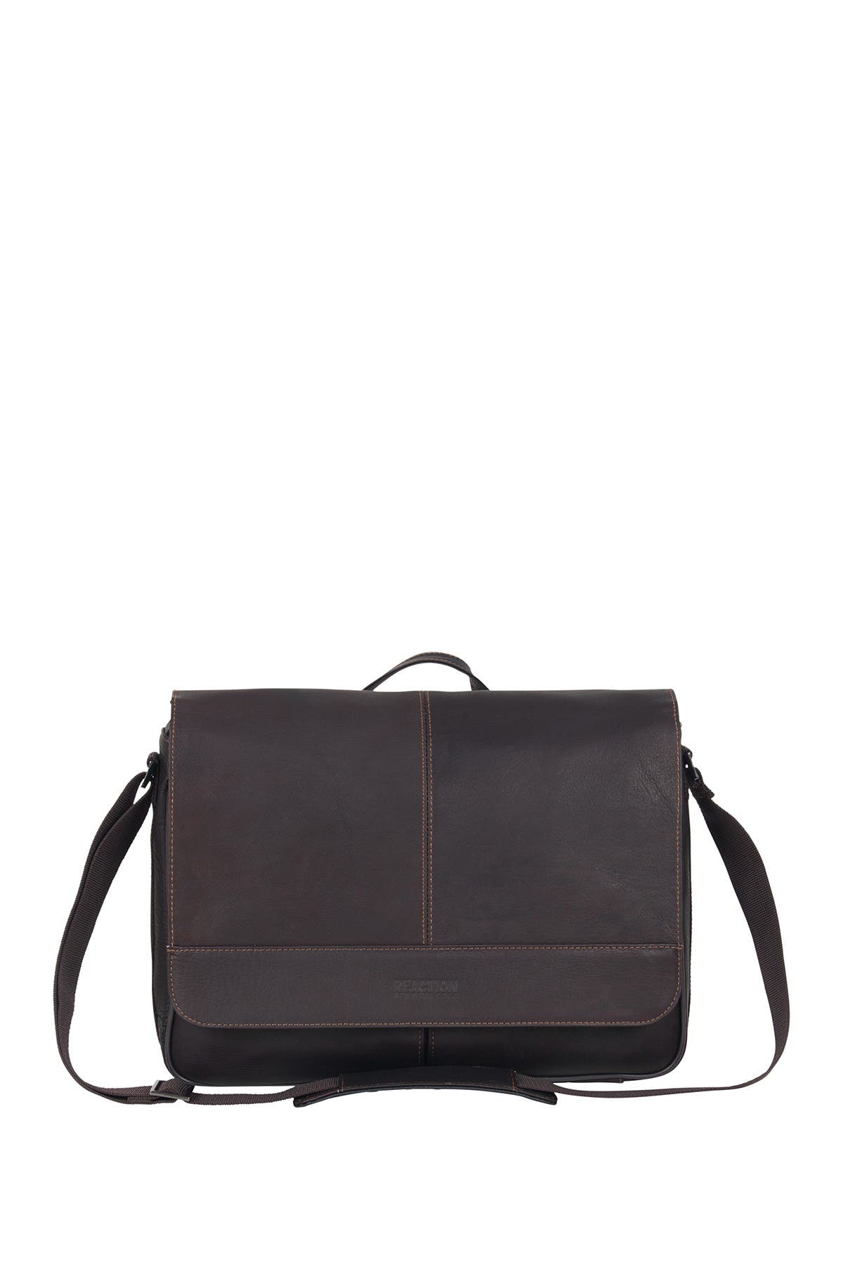 Kenneth Cole Reaction Colombian Leather Crossbody Laptop Case & Tablet Messenger Bag